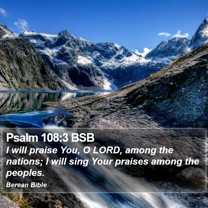 Psalms 108:3 BSB Bible Study