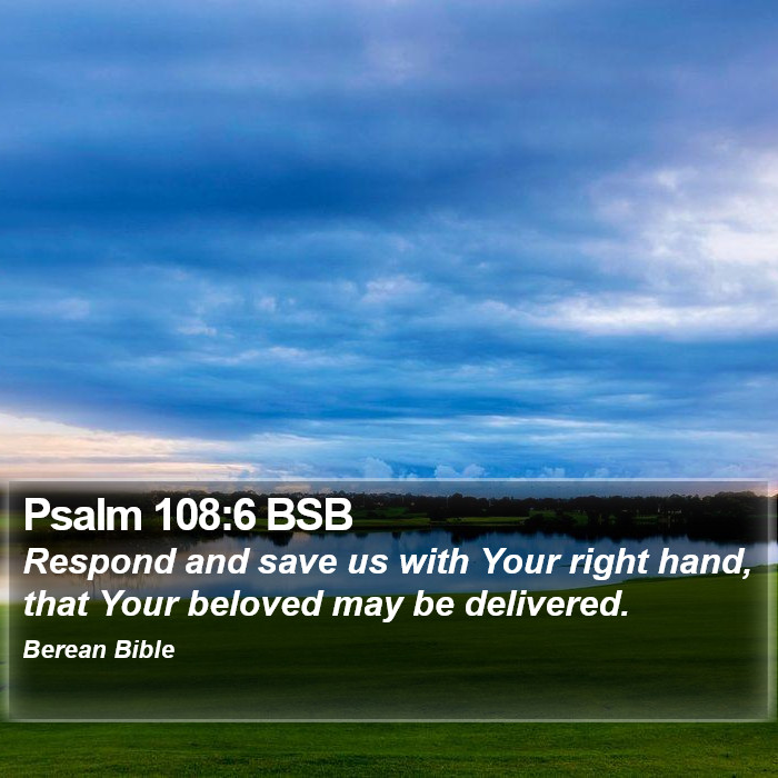 Psalms 108:6 BSB Bible Study