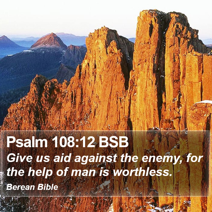 Psalms 108:12 BSB Bible Study