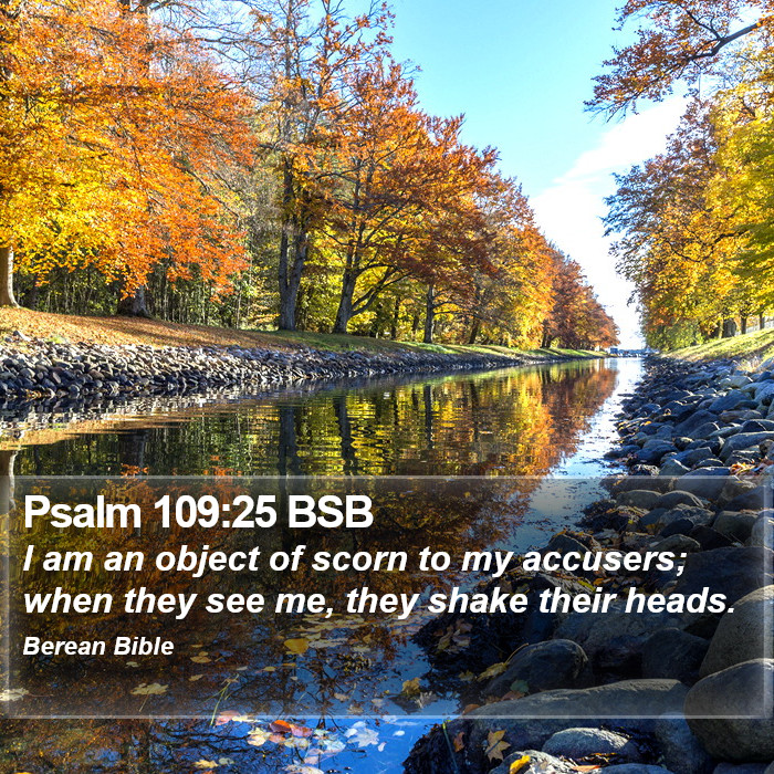 Psalms 109:25 BSB Bible Study