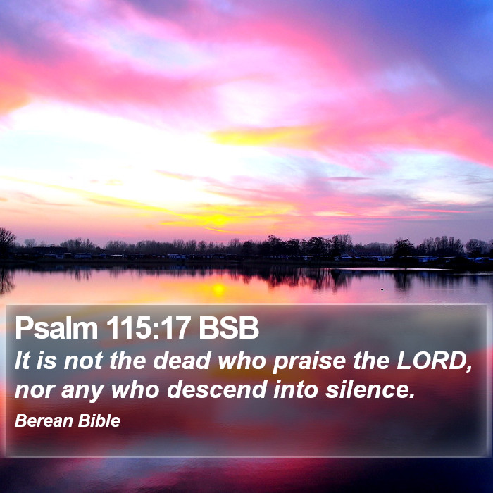 Psalms 115:17 BSB Bible Study