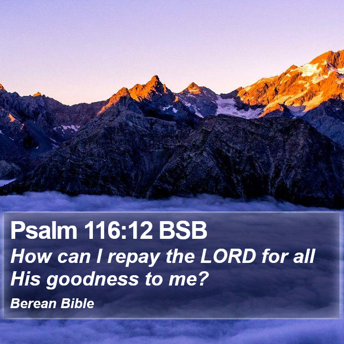 Psalms 116:12 BSB Bible Study