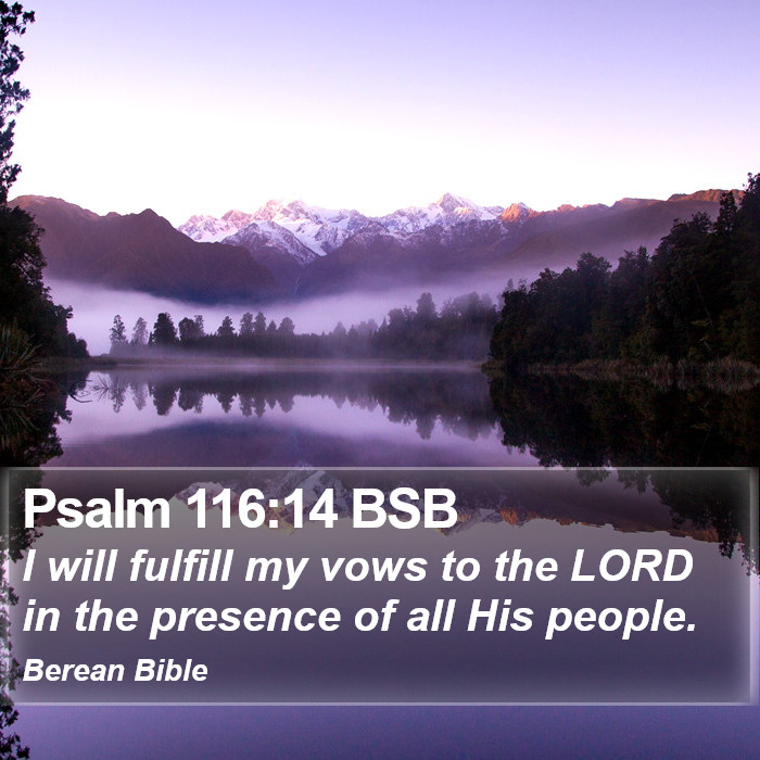 Psalms 116:14 BSB Bible Study