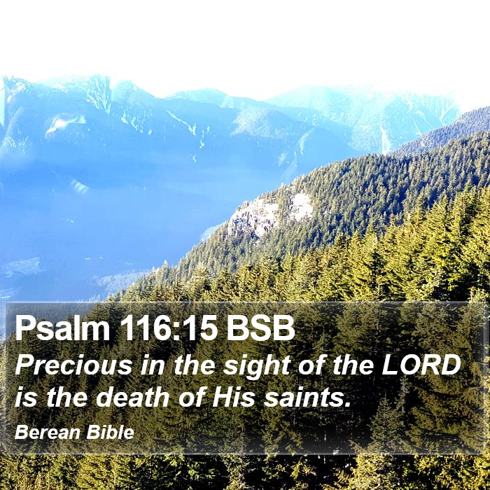 Psalms 116:15 BSB Bible Study