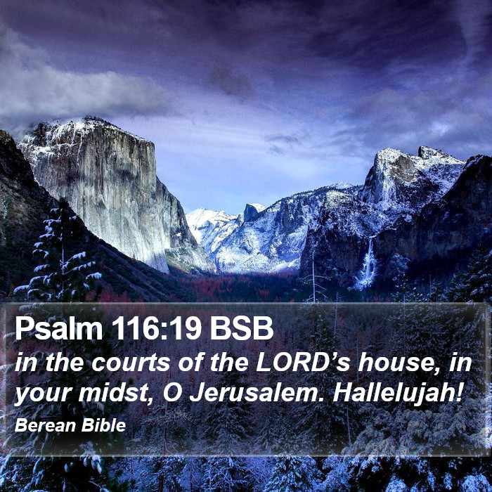 Psalms 116:19 BSB Bible Study