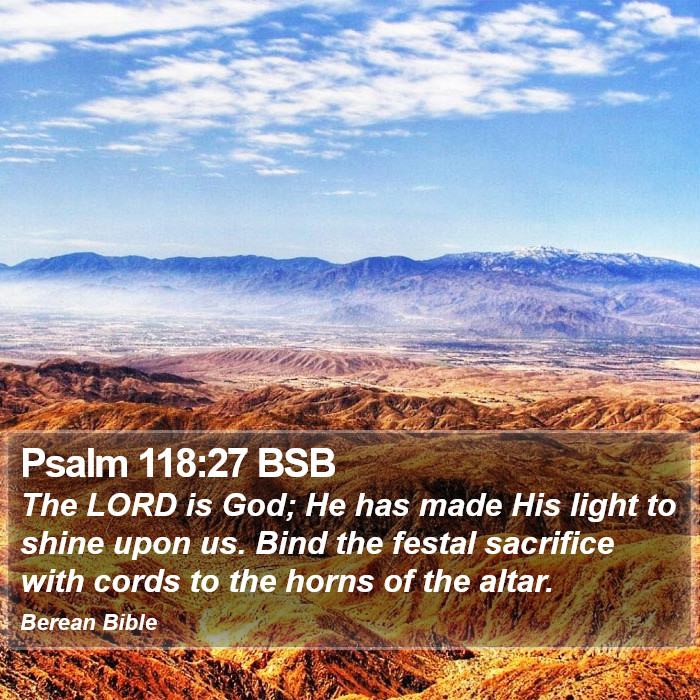 Psalms 118:27 BSB Bible Study