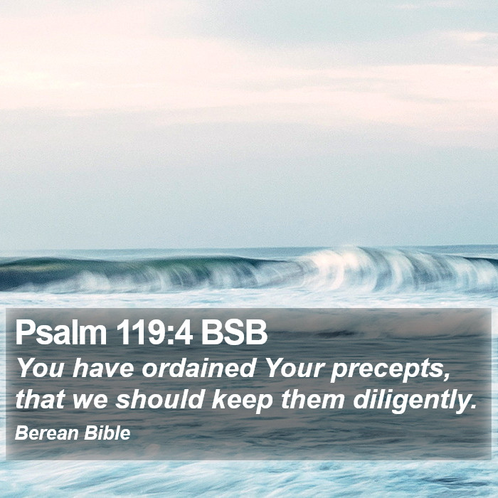 Psalms 119:4 BSB Bible Study