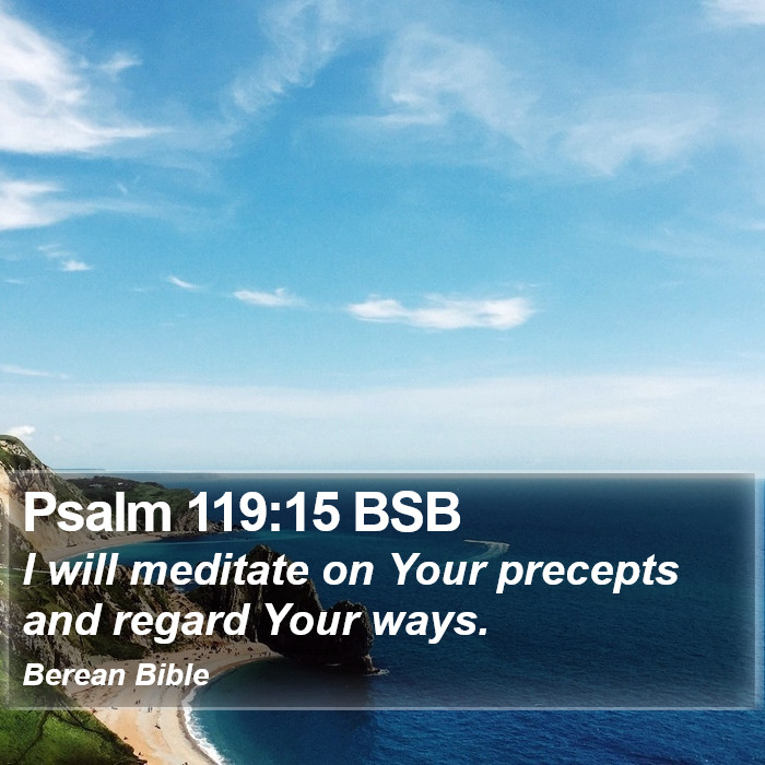 Psalms 119:15 BSB Bible Study