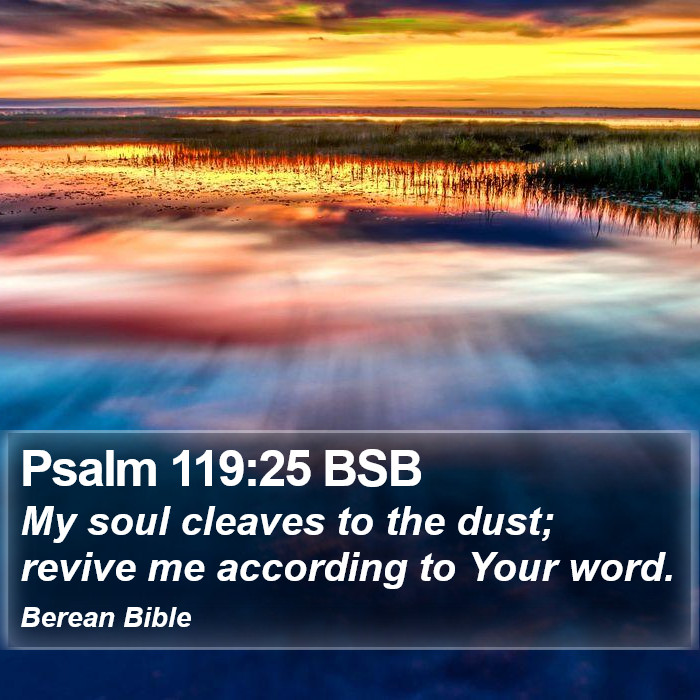 Psalms 119:25 BSB Bible Study