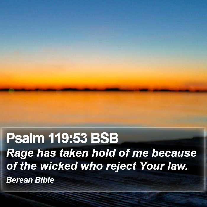 Psalms 119:53 BSB Bible Study