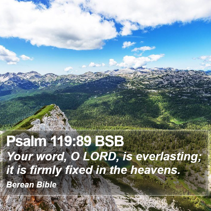 Psalms 119:89 BSB Bible Study