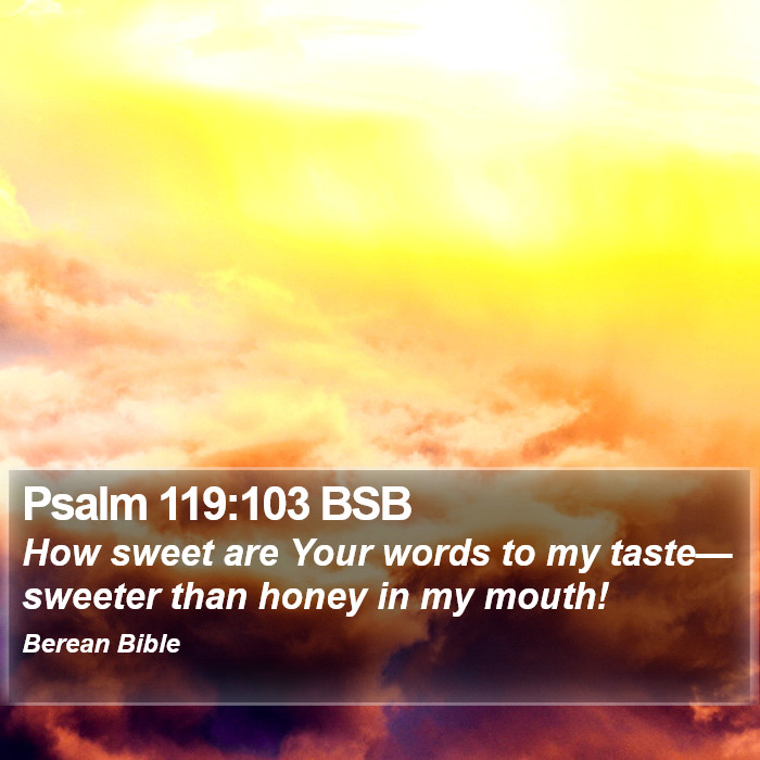 Psalms 119:103 BSB Bible Study