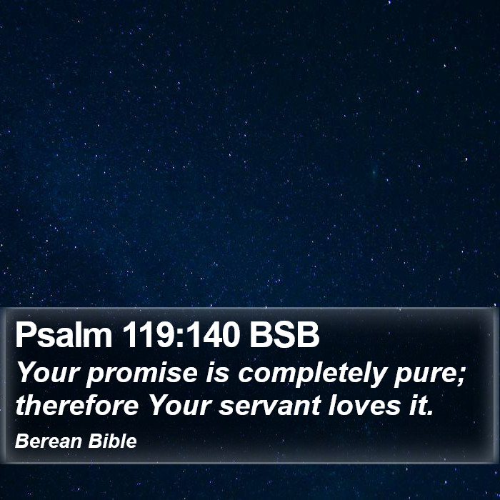 Psalms 119:140 BSB Bible Study