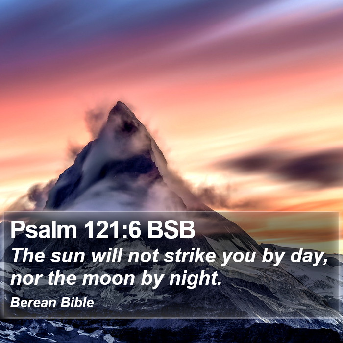 Psalms 121:6 BSB Bible Study