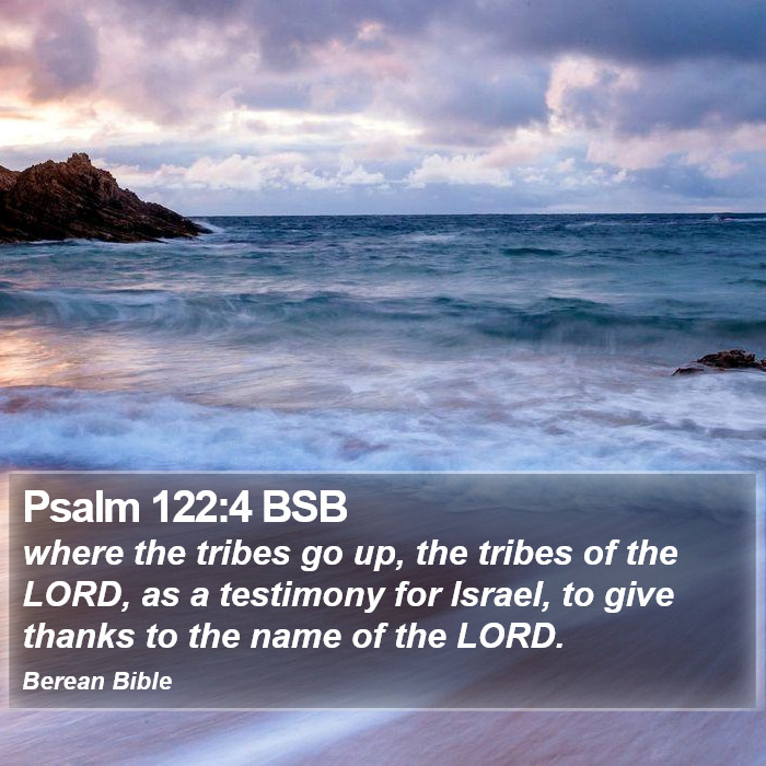 Psalms 122:4 BSB Bible Study