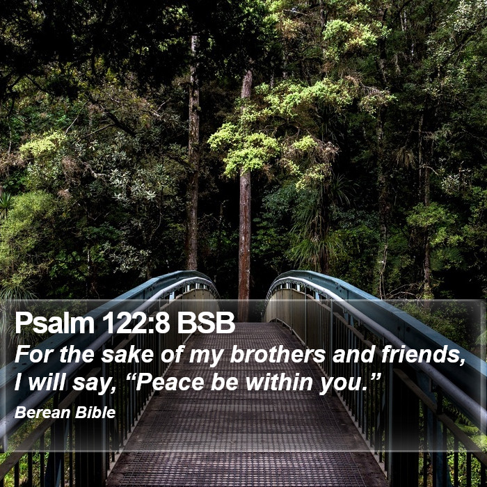 Psalms 122:8 BSB Bible Study