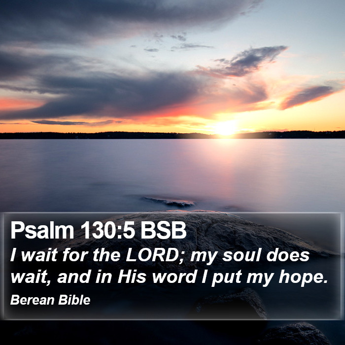 Psalms 130:5 BSB Bible Study