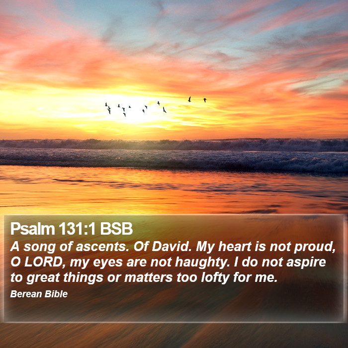 Psalms 131:1 BSB Bible Study