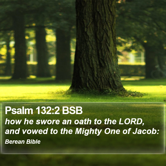 Psalms 132:2 BSB Bible Study