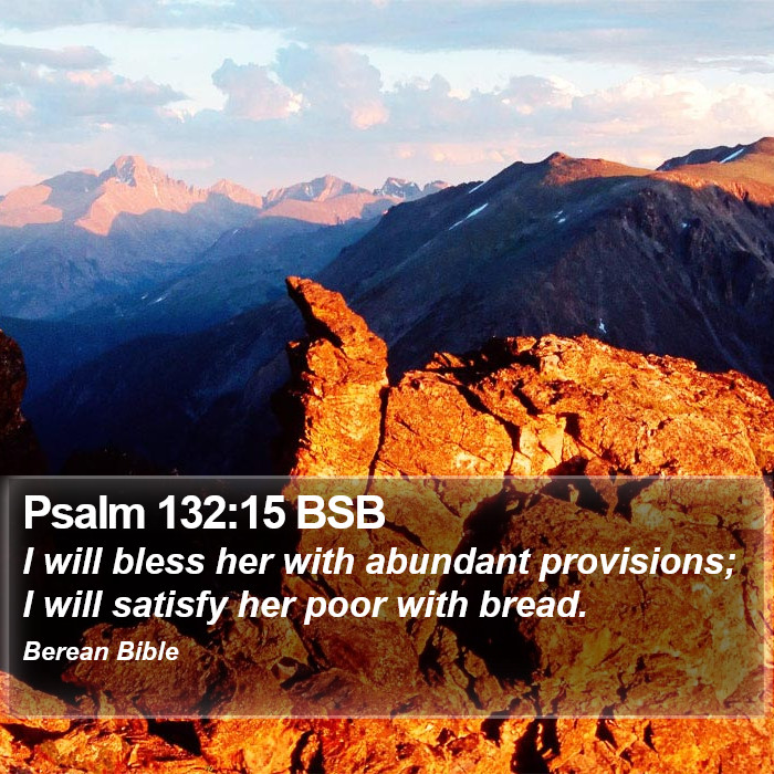 Psalms 132:15 BSB Bible Study