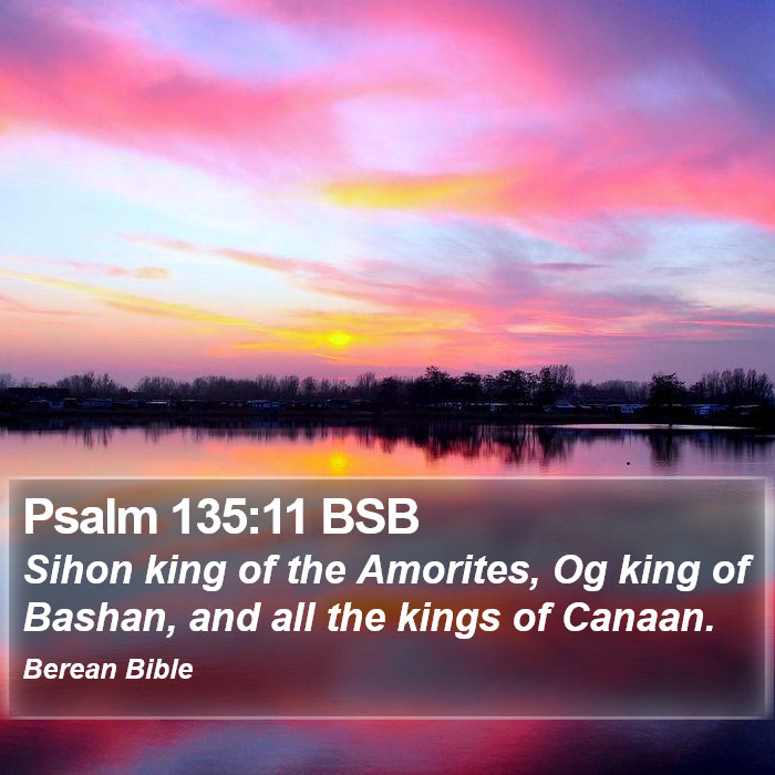 Psalms 135:11 BSB Bible Study