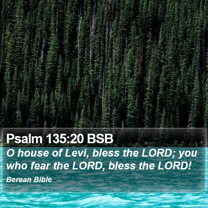 Psalms 135:20 BSB Bible Study