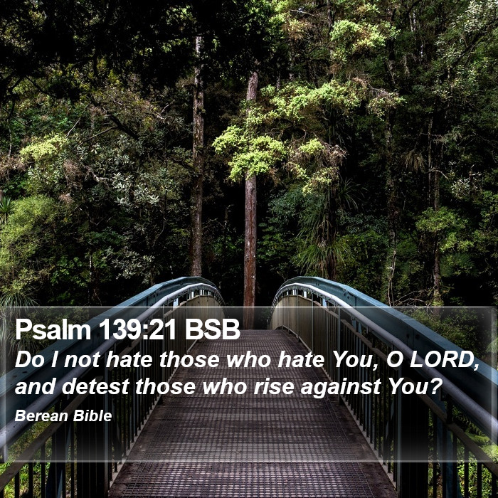 Psalms 139:21 BSB Bible Study