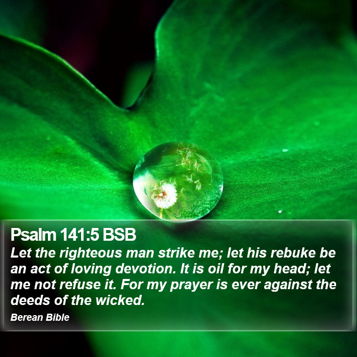 Psalms 141:5 BSB Bible Study