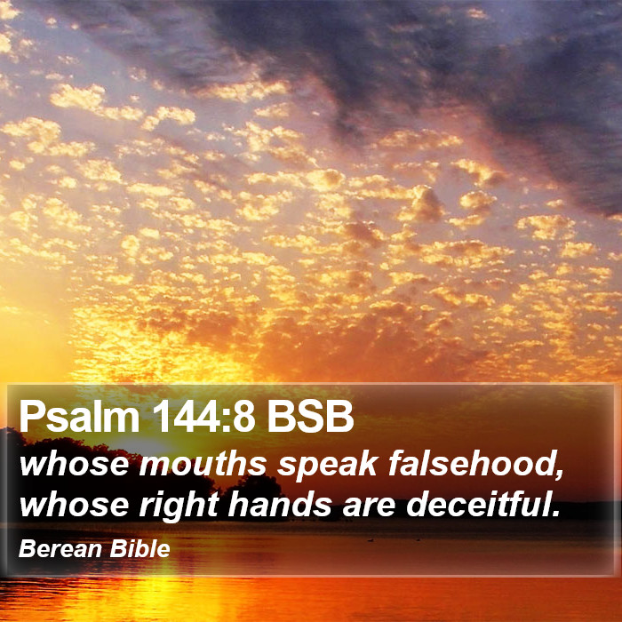 Psalms 144:8 BSB Bible Study