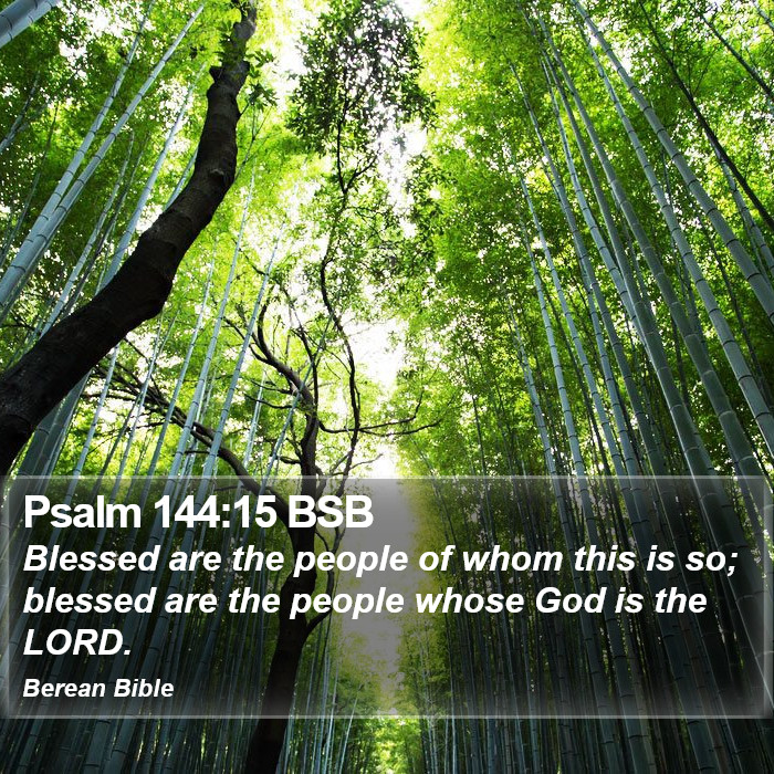 Psalms 144:15 BSB Bible Study