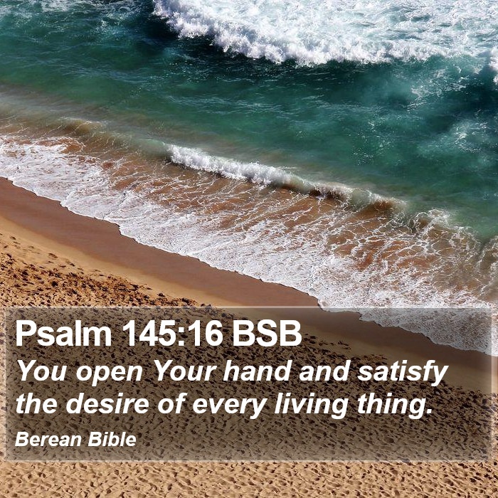 Psalms 145:16 BSB Bible Study