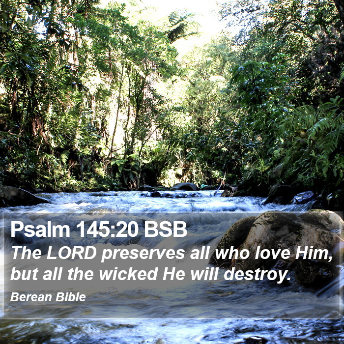 Psalms 145:20 BSB Bible Study