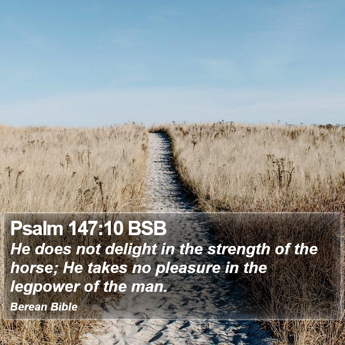 Psalms 147:10 BSB Bible Study