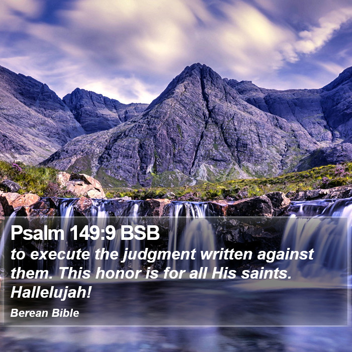 Psalms 149:9 BSB Bible Study