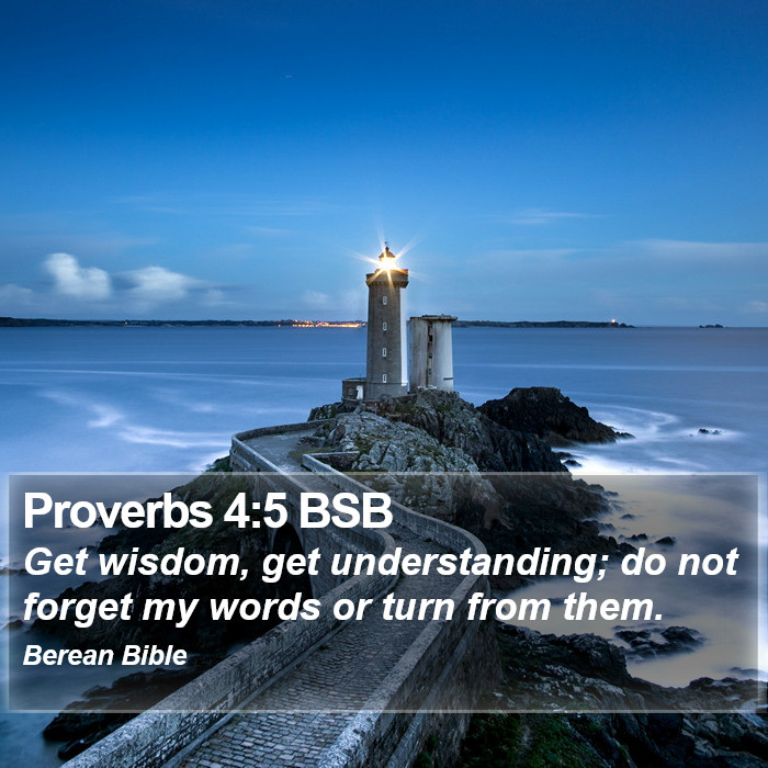 Proverbs 4:5 BSB Bible Study