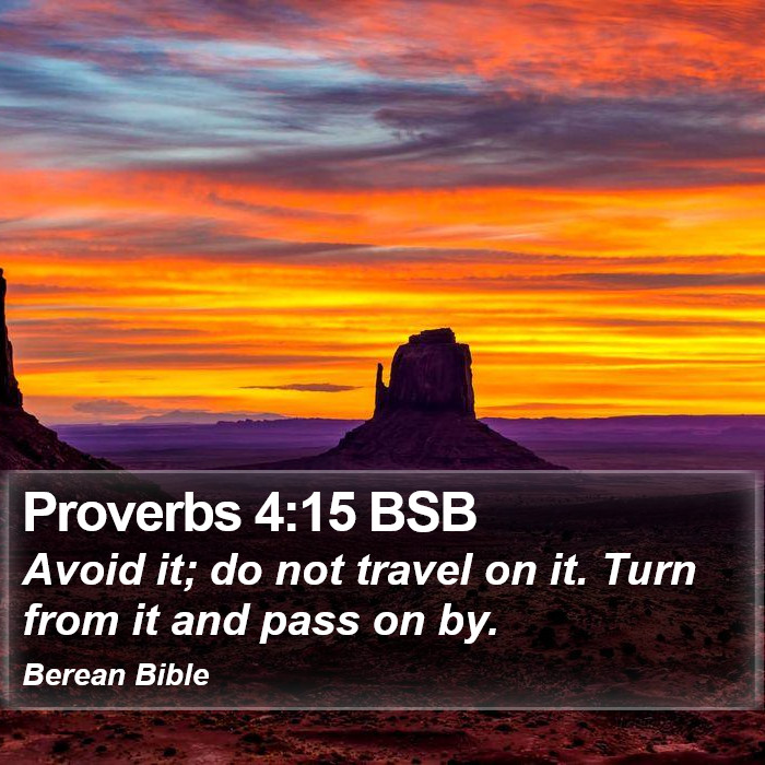 Proverbs 4:15 BSB Bible Study