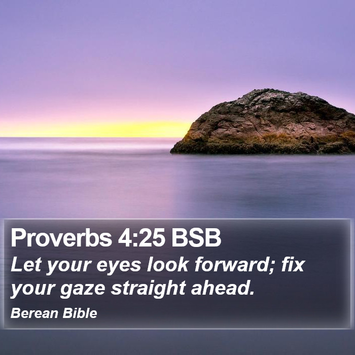 Proverbs 4:25 BSB Bible Study