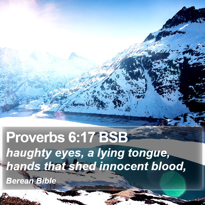 Proverbs 6:17 BSB Bible Study