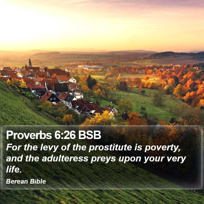 Proverbs 6:26 BSB Bible Study