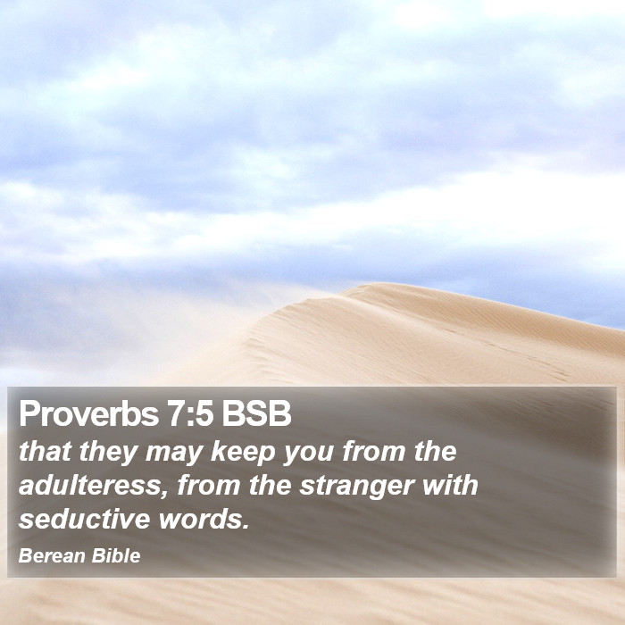 Proverbs 7:5 BSB Bible Study