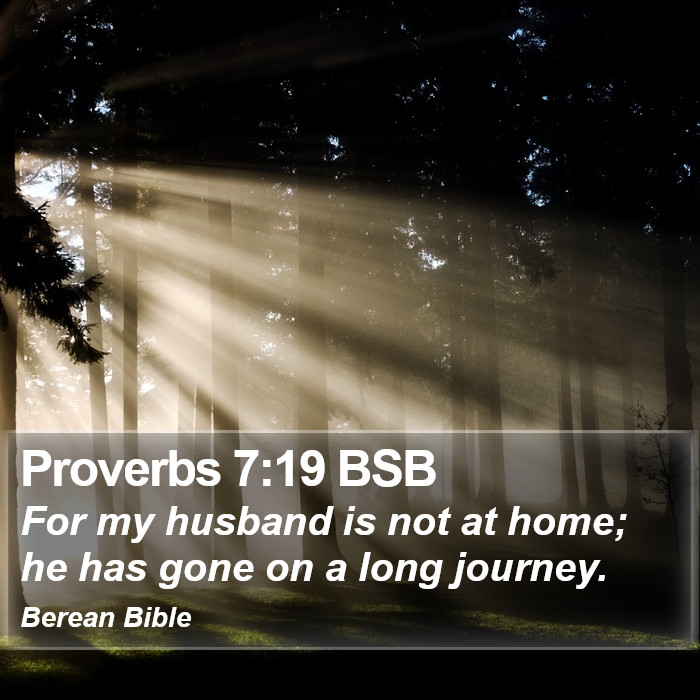 Proverbs 7:19 BSB Bible Study