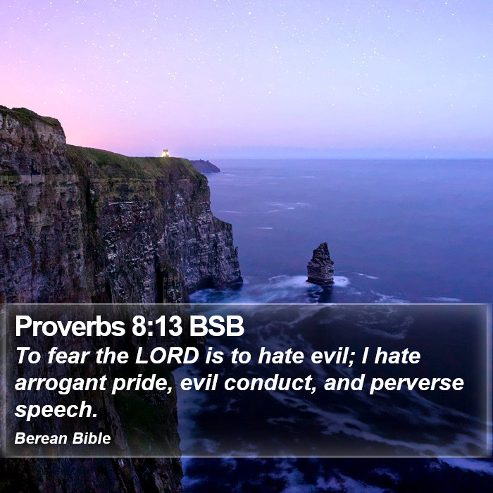 Proverbs 8:13 BSB Bible Study