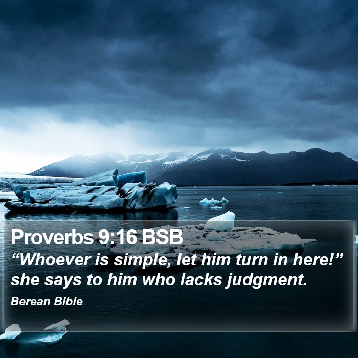 Proverbs 9:16 BSB Bible Study