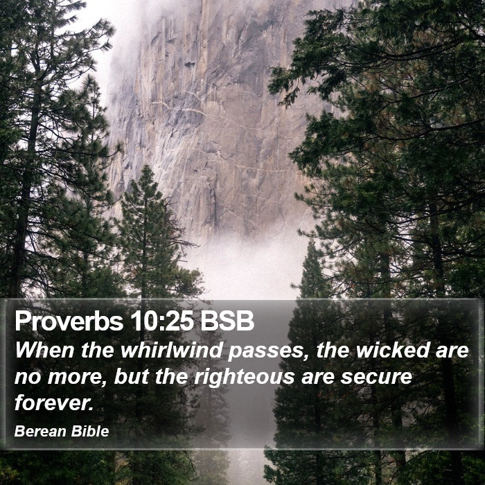 Proverbs 10:25 BSB Bible Study