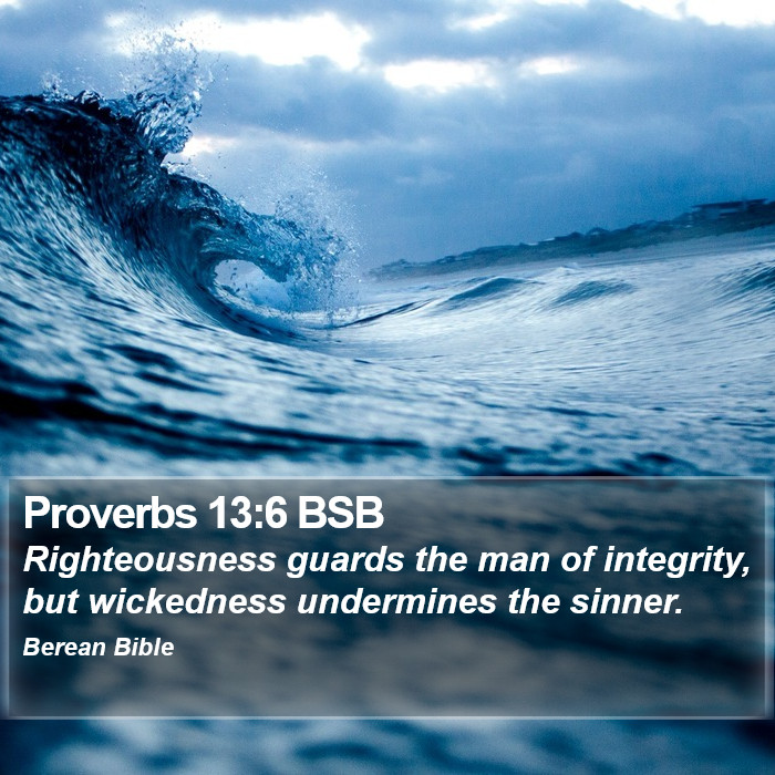 Proverbs 13:6 BSB Bible Study