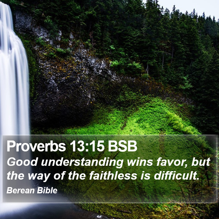 Proverbs 13:15 BSB Bible Study