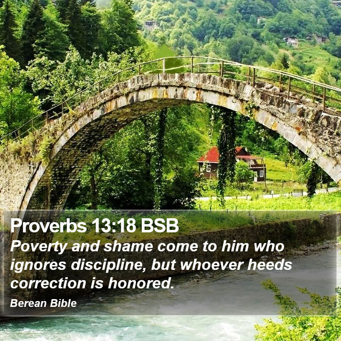 Proverbs 13:18 BSB Bible Study