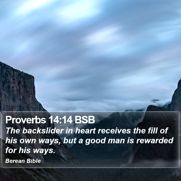 Proverbs 14:14 BSB Bible Study