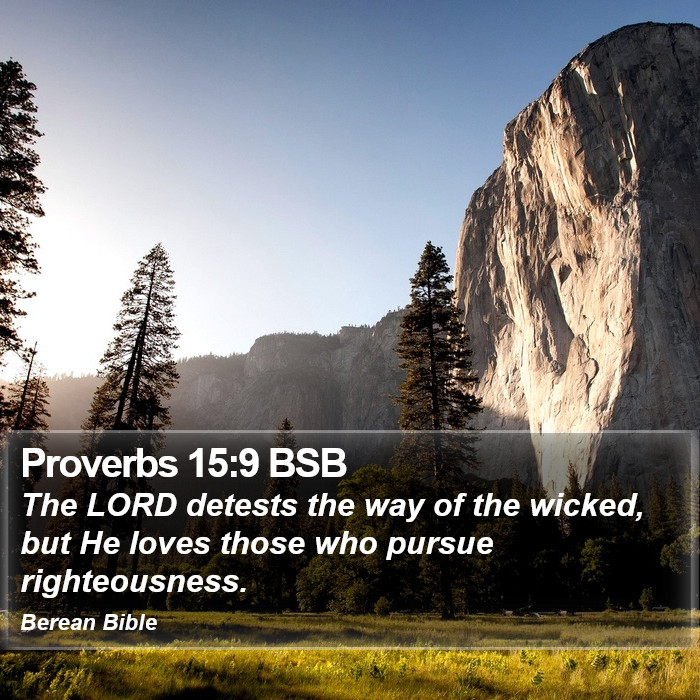 Proverbs 15:9 BSB Bible Study