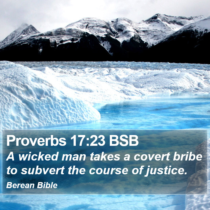 Proverbs 17:23 BSB Bible Study